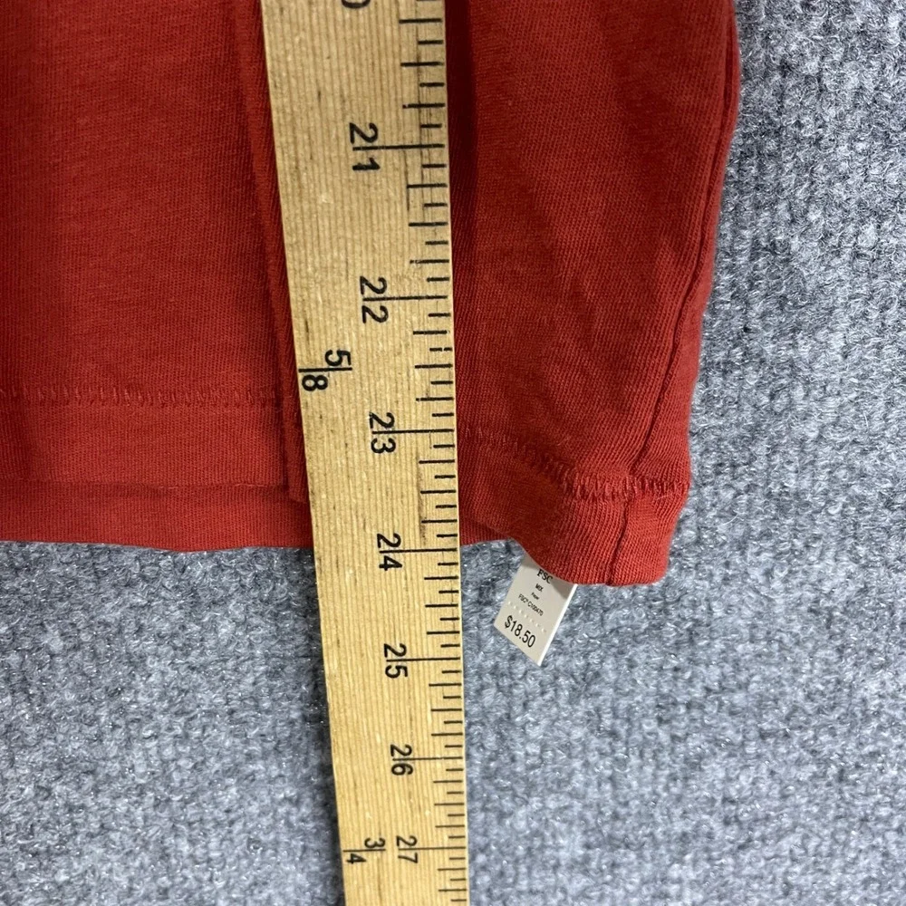NEW Madewell T-Shirt  XXS Burnt Orange New Crew Neck Short Sleeve Cotton Tee